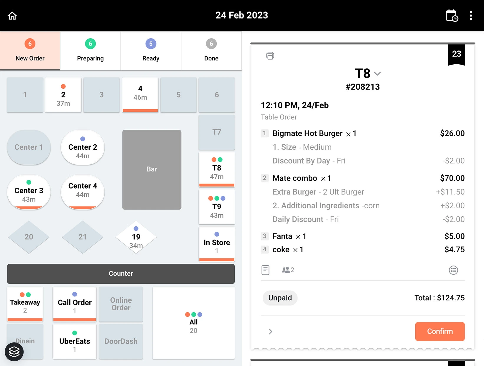 Table Management System